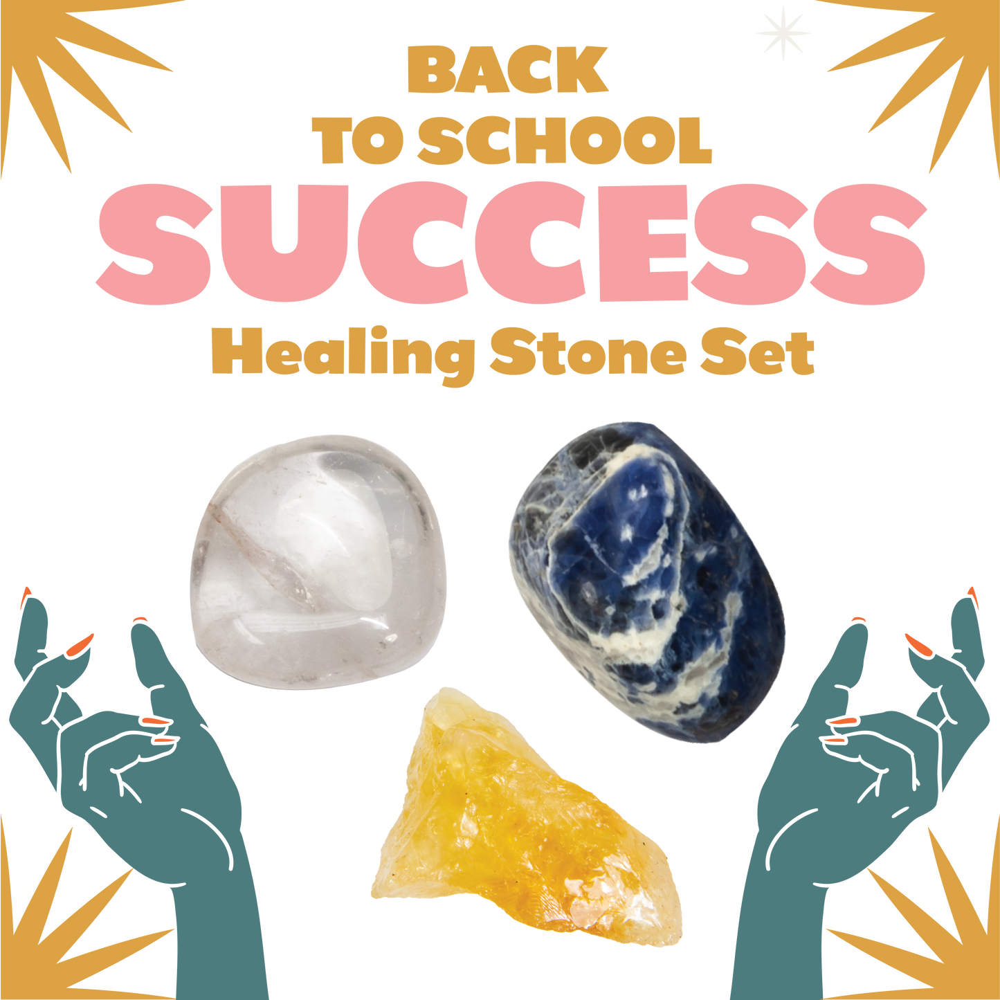 Back to School Healing Stone Set - Success