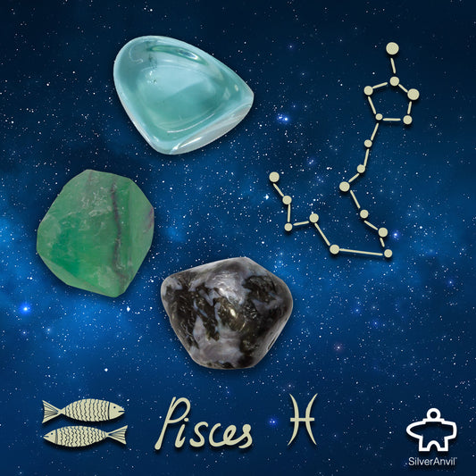 Pisces Zodiac Healing Stone Set