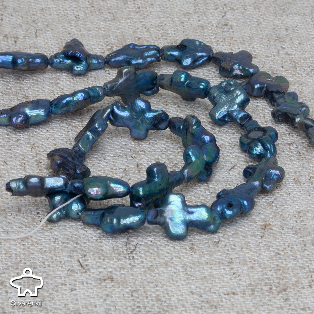 Peacock Freshwater Pearl Beads