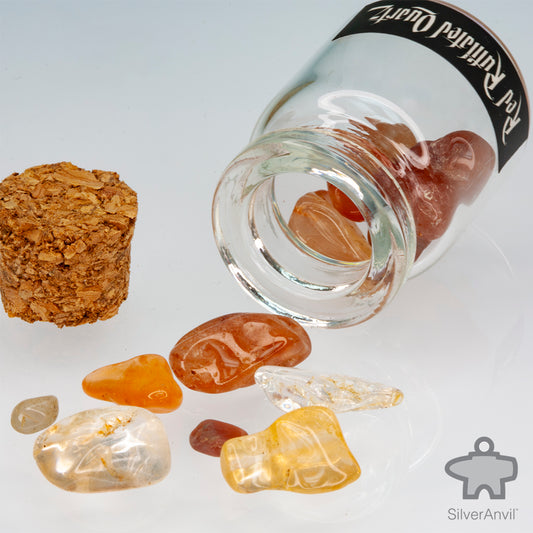 Red Rutilated Quartz - Bottle