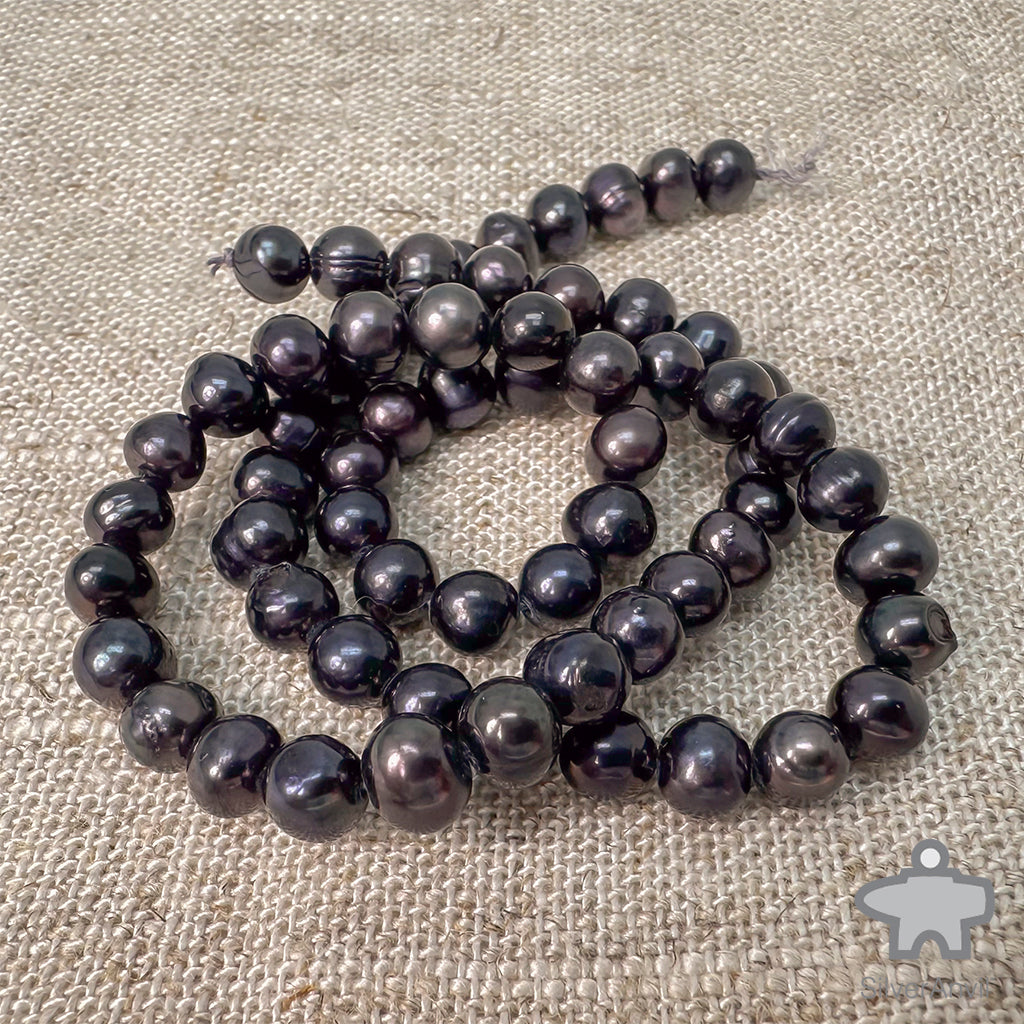 Dark Grey Freshwater Pearl - 6mm