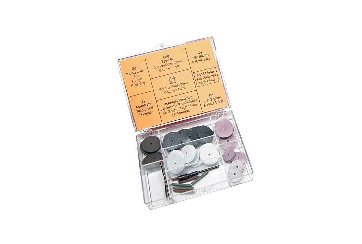 Pacific Silicone Carbide Abrasive J Kit Assortment, 44 Pieces