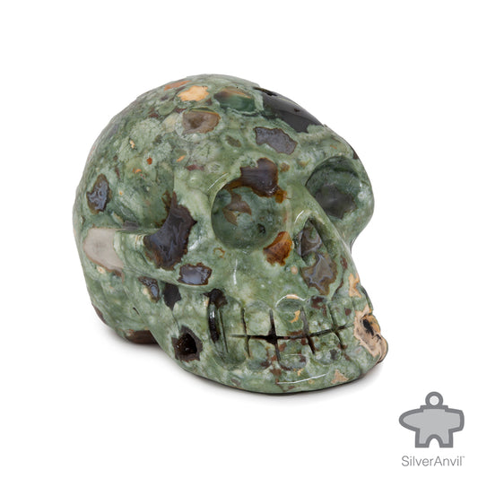 Spotted Agate Skull