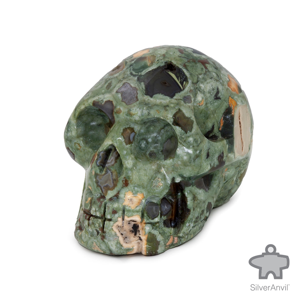 Spotted Agate Skull