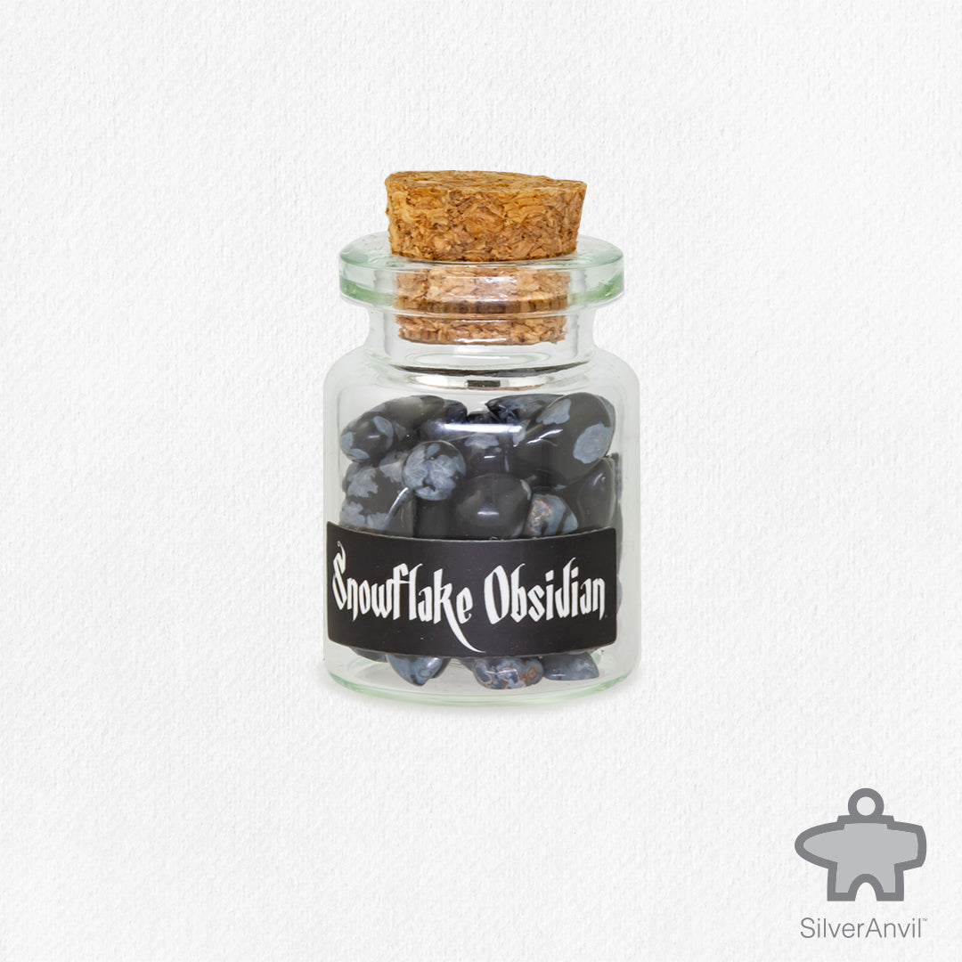 Snowflake Obsidian - Bottle