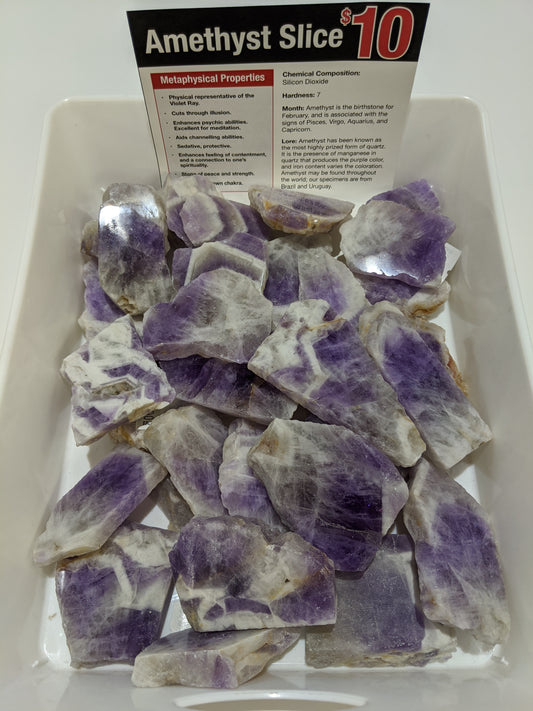 Amethyst Chevron Banded slabs