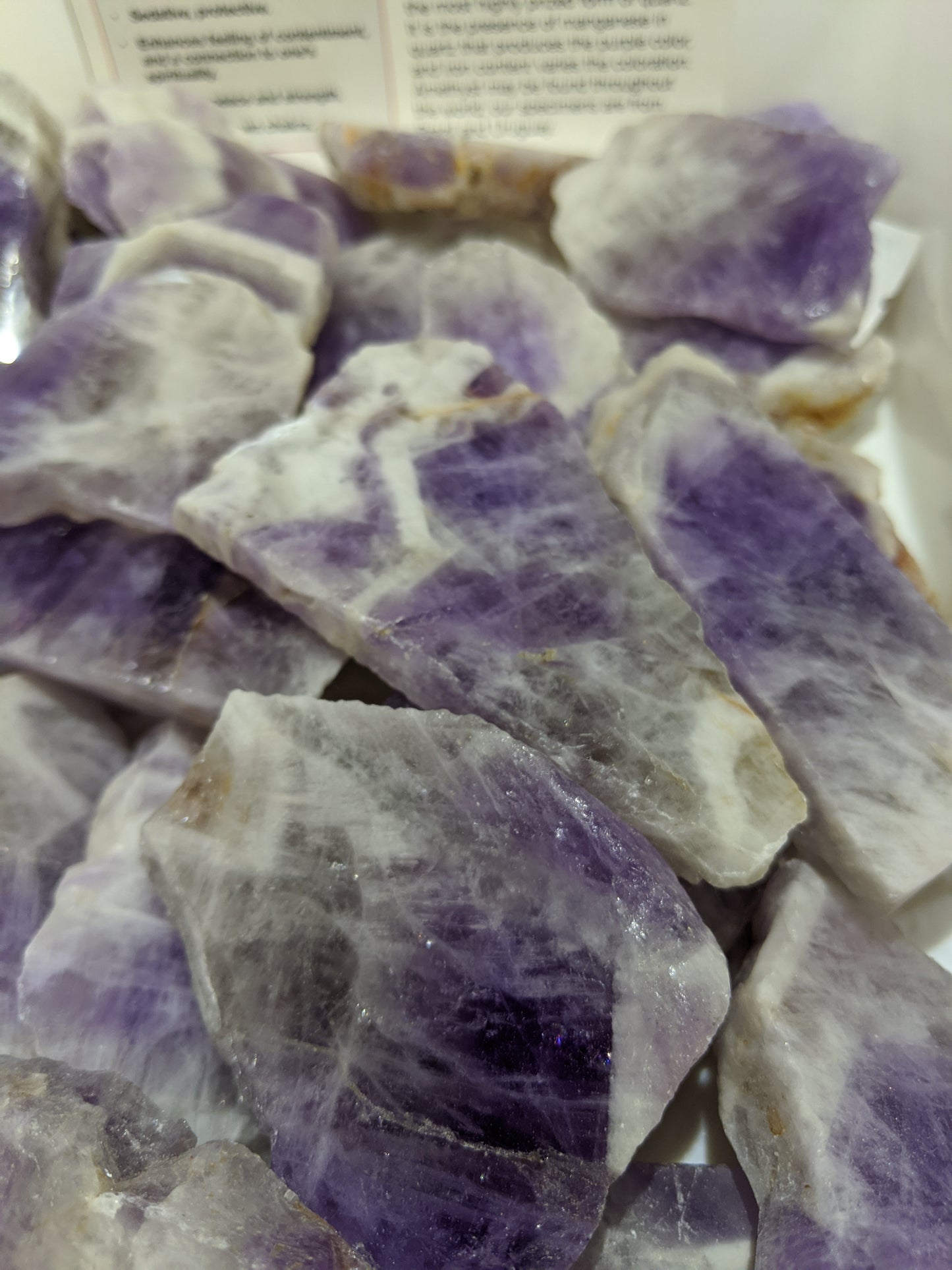 Amethyst Chevron Banded slabs