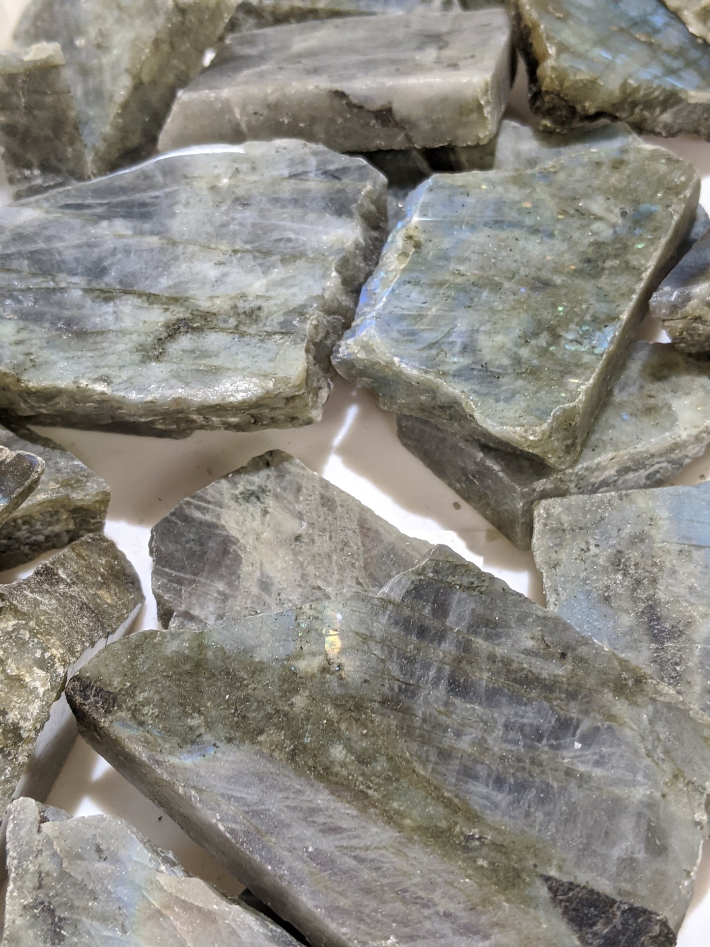 Labradorite slabs