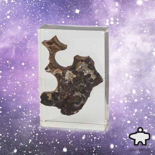 Seicho Pallasite Meteorite Slice