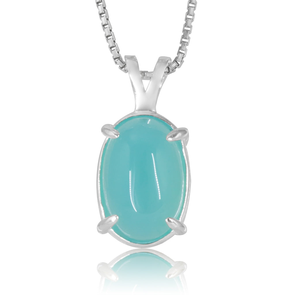 Jellybean Prong Set Pendant