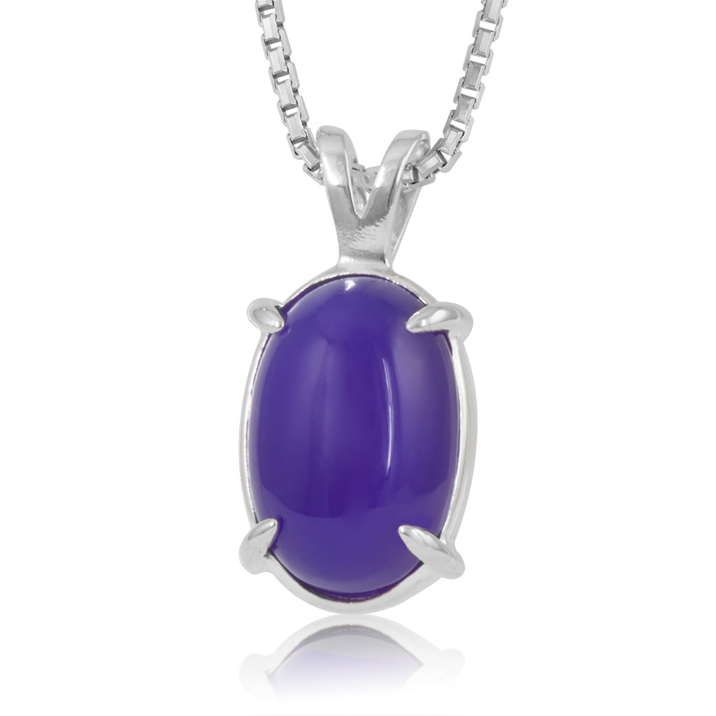 Jellybean Prong Set Pendant
