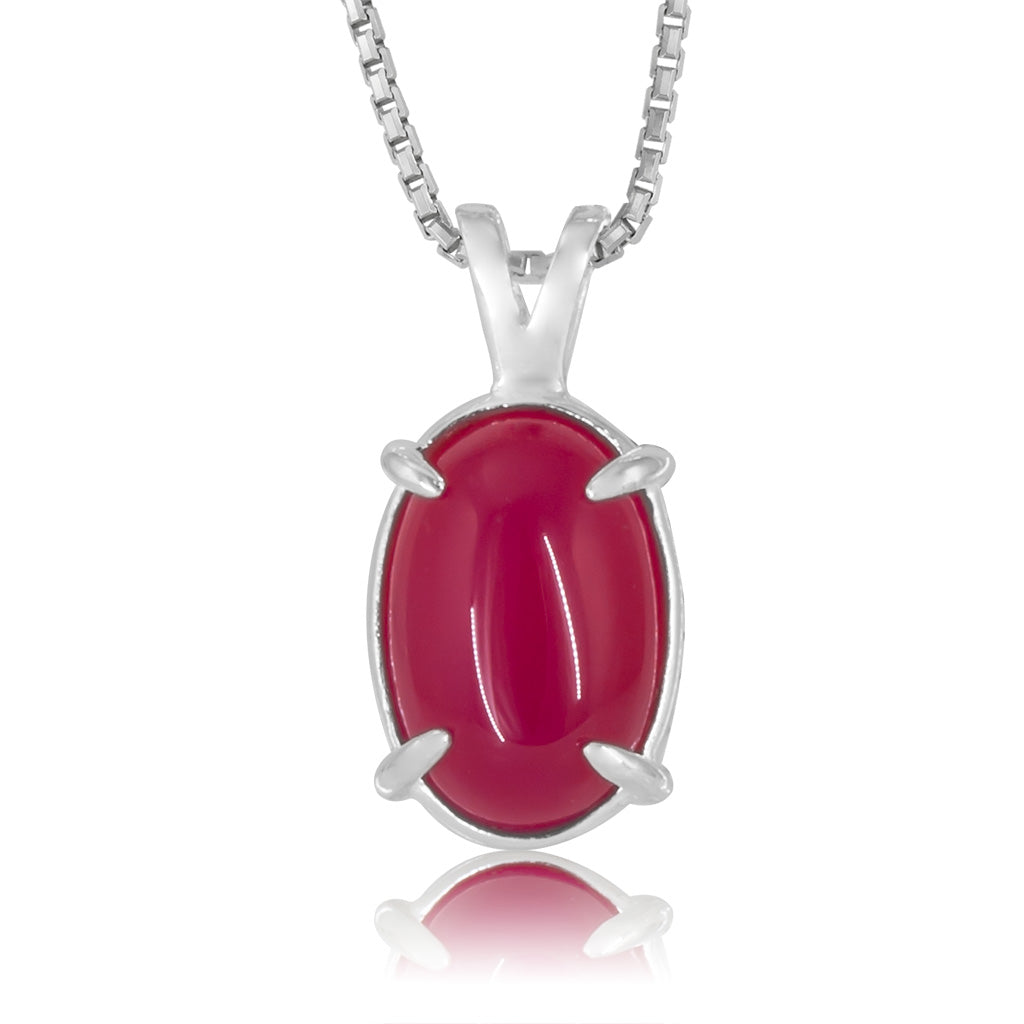 Jellybean Prong Set Pendant