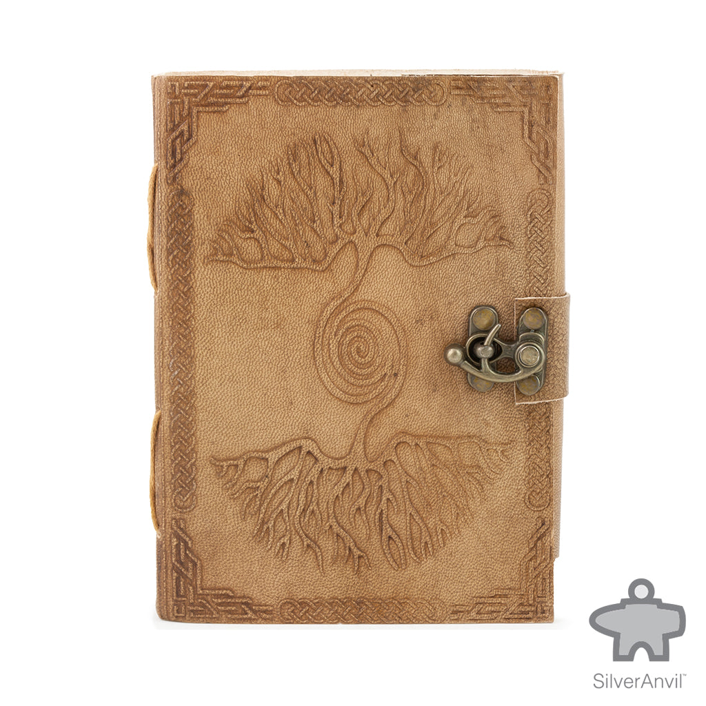 Artisan Crafted Leather Journal with Metal Clasp