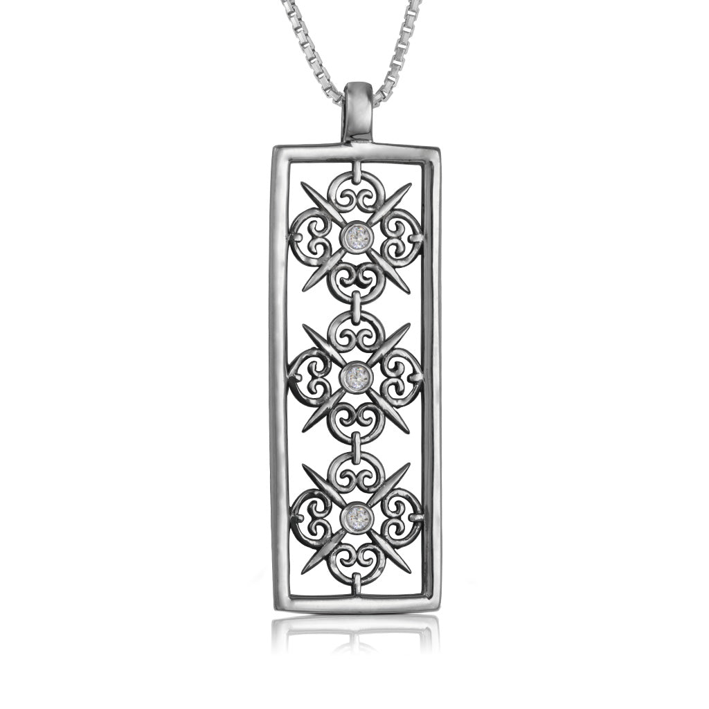Rectangular Scroll Necklace