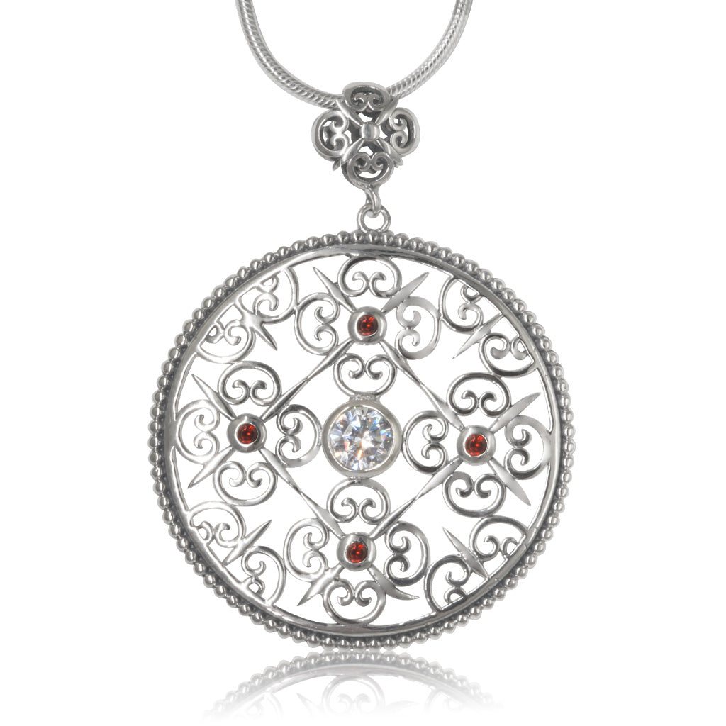 Round Shield Necklace