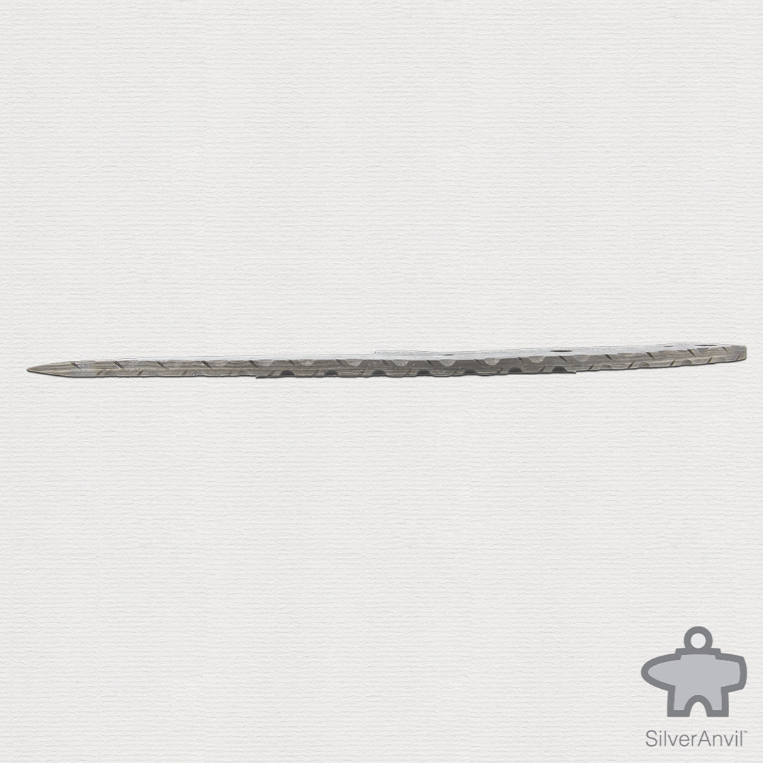 Damascus Drop Point Full Tang Knife Blank (21.5cm)