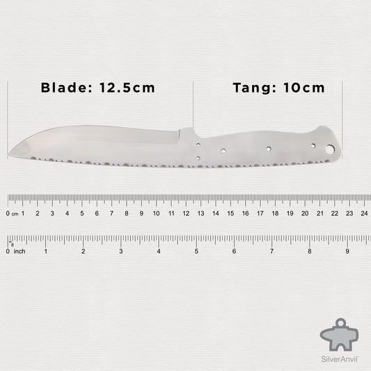 Drop Point Full Tang Knife Blank (22.5cm)