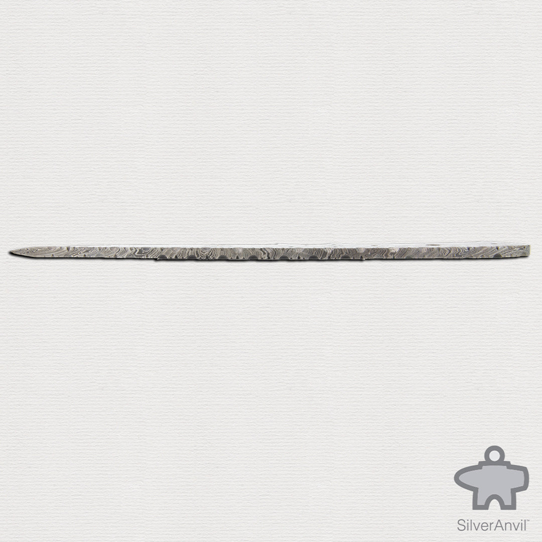 Damascus Drop Point Full Tang Knife Blank (24cm)