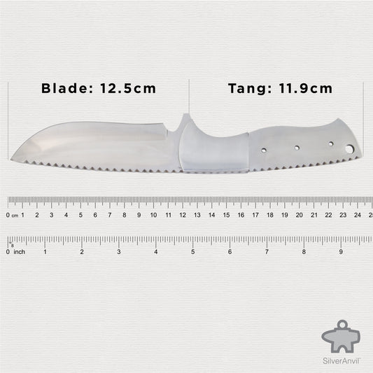 Drop Point Full Tang Knife Blank (24cm)
