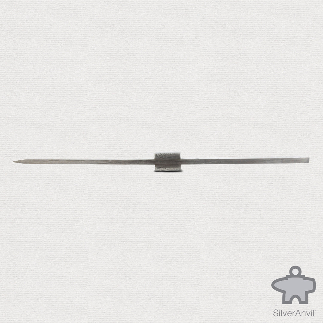 Damascus Drop Point Full Tang Knife Blank (23.5cm)