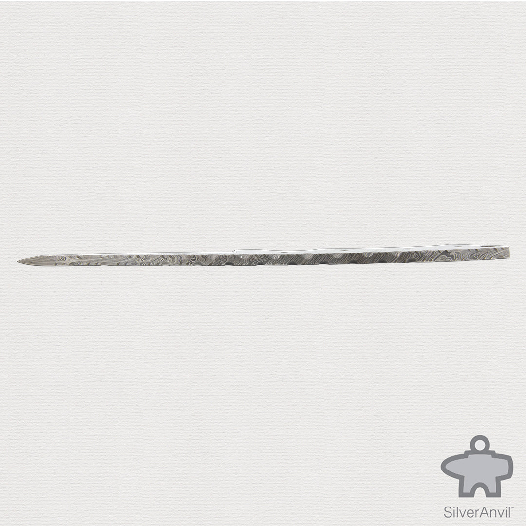 Damascus Drop Point Full Tang Knife Blank (22cm)