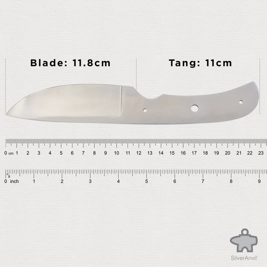 Drop Point Full Tang Knife Blank (23cm)