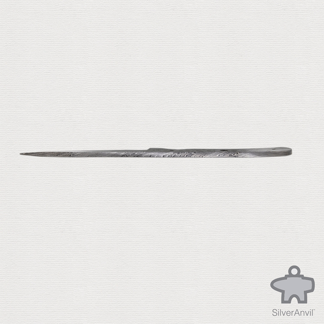 Damascus Drop Point Full Tang Knife Blank (23cm)