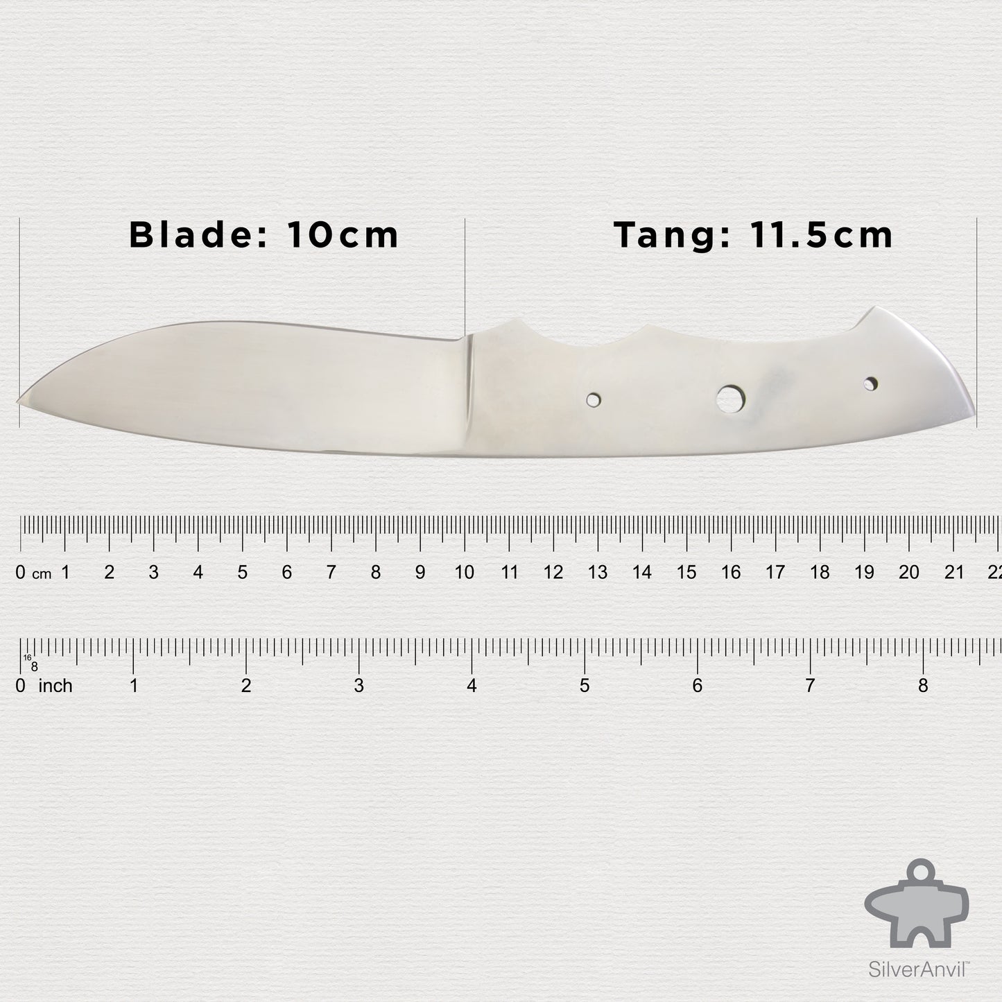 Drop Point Full Tang Knife Blank (21.5cm)