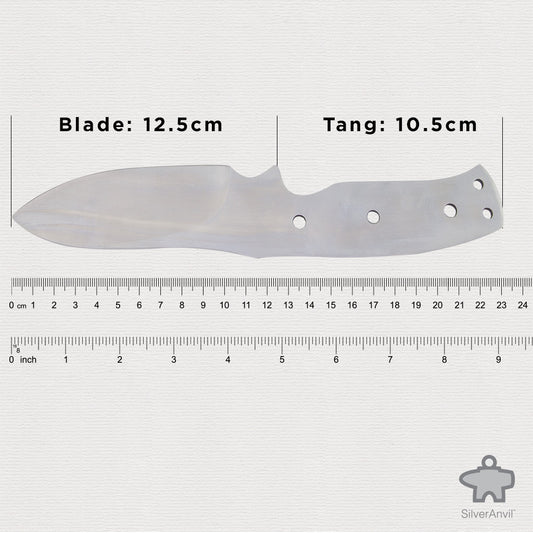 Drop Point Full Tang Knife Blank (23cm)
