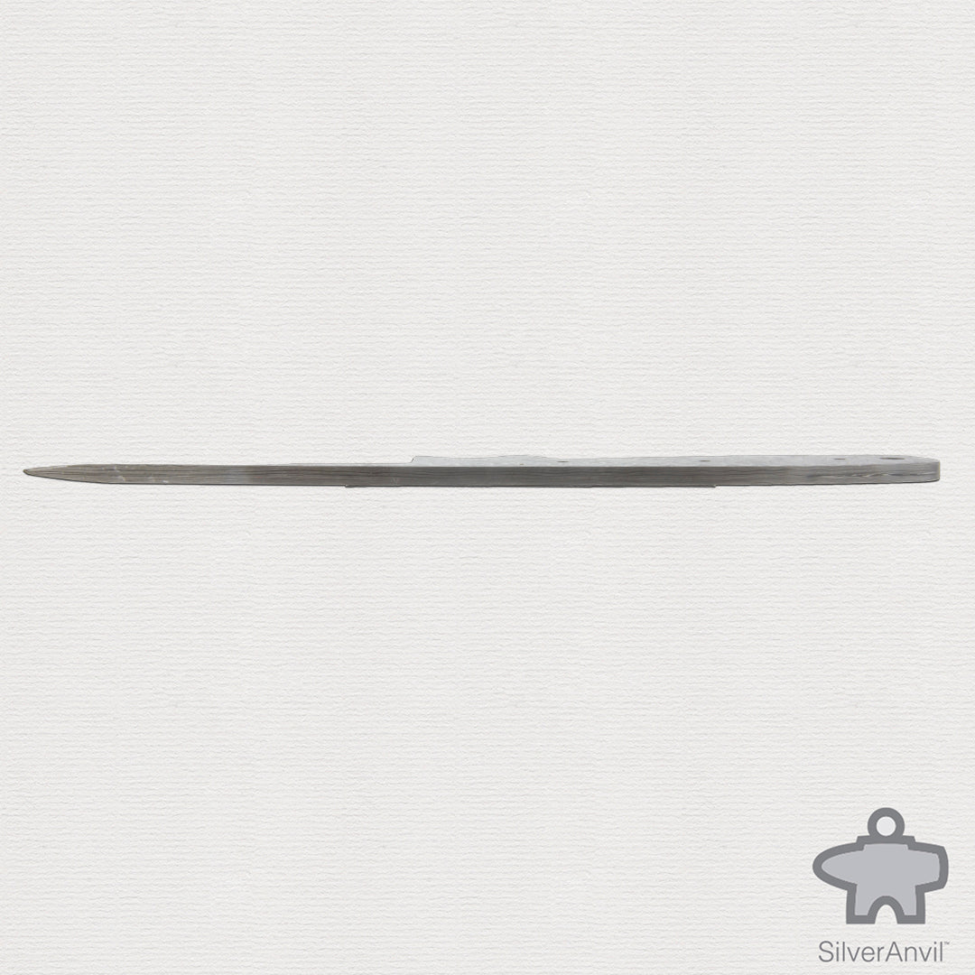 Damascus Drop Point Full Tang Knife Blank (23.5cm)