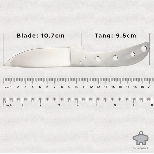 Drop Point Full Tang Knife Blank (20cm)