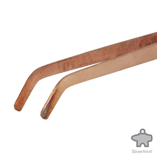Copper Tong Curved Tweezers