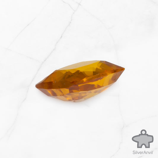 Natural Orange Sapphire Cushion