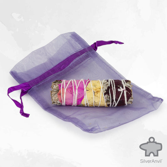White sage smudge stick with storage bag