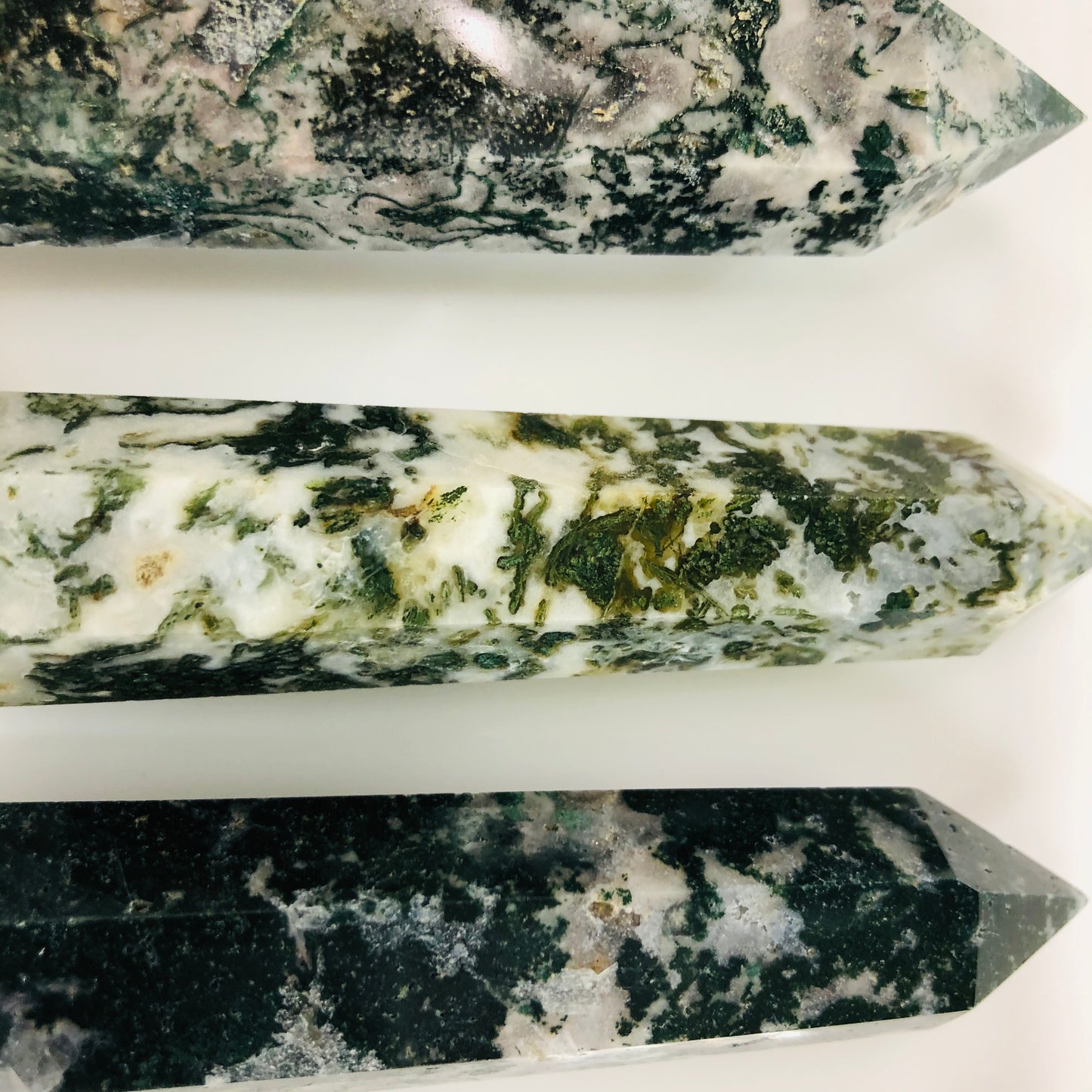 Moss agate Points