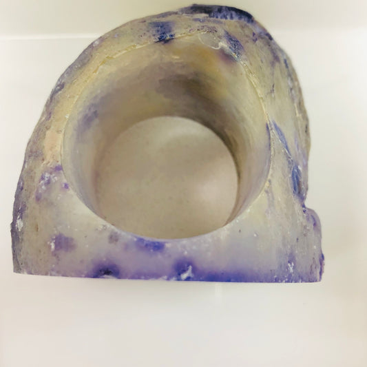 Agate Candle holder LG Aprox 2lbs