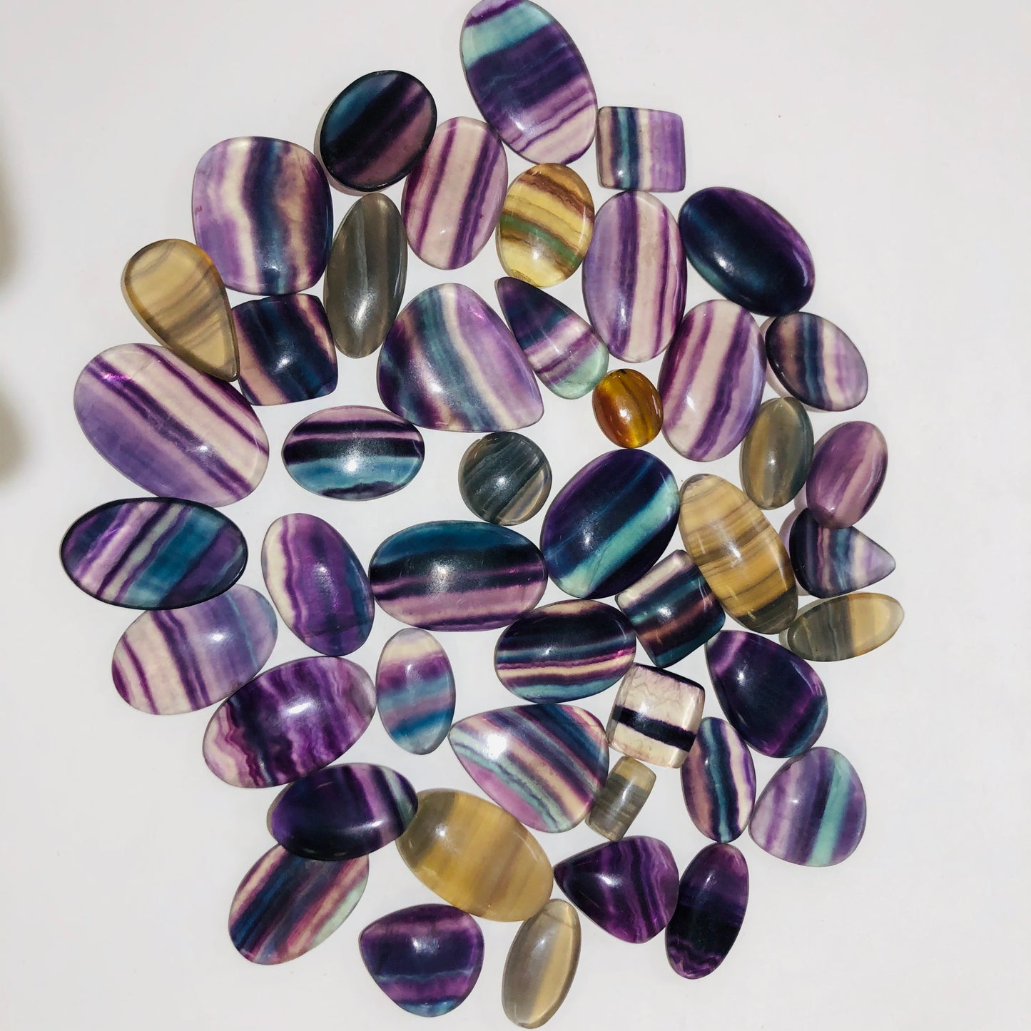 Fluorite Cabochon Ovals