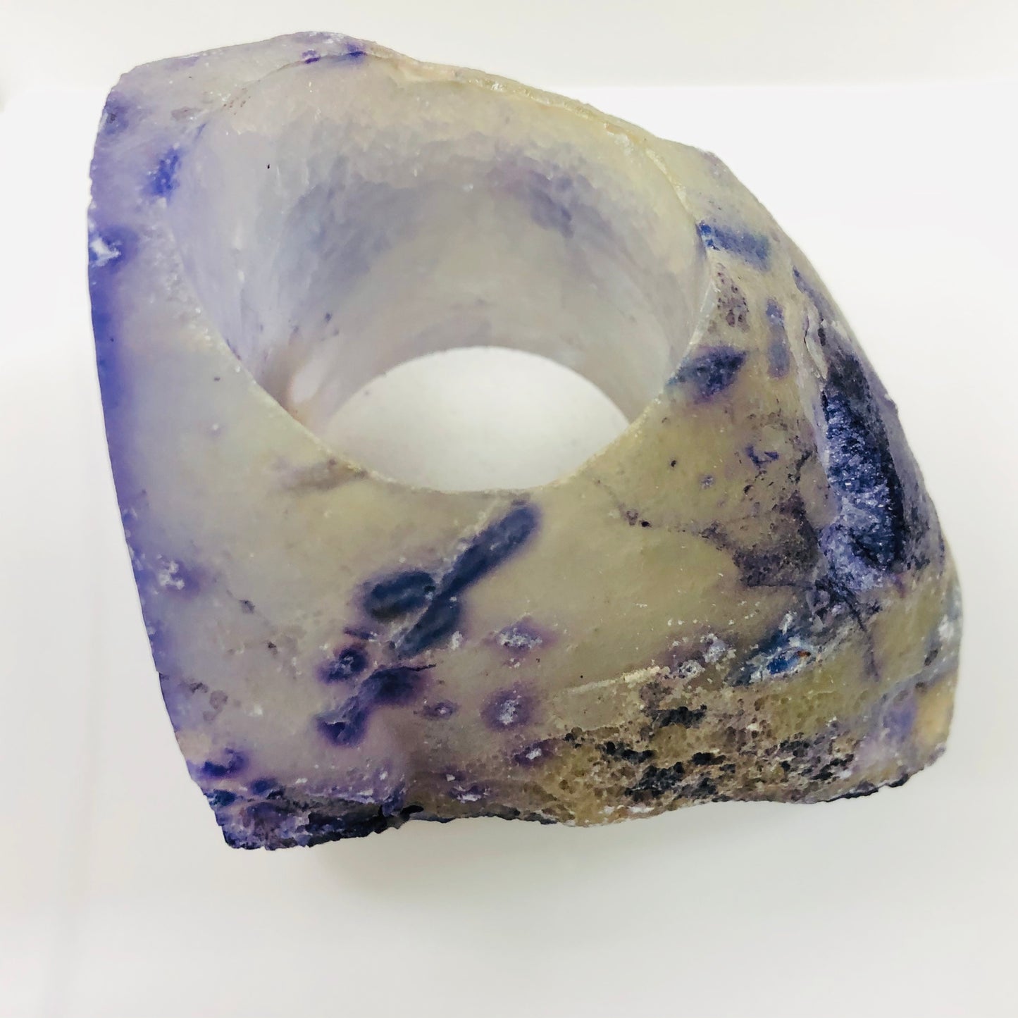 Agate Candle holder LG Aprox 2lbs