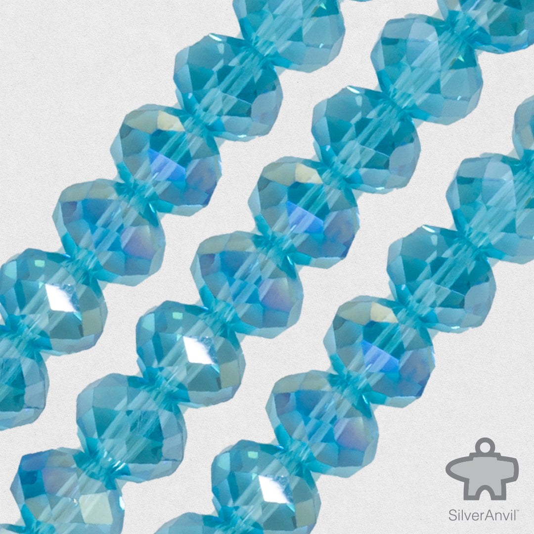 Aquamarine Swarovski Crystal Beads 8mm - Main Image