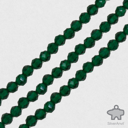 Emerald Green Swarovski Crystal Beads - 3mm