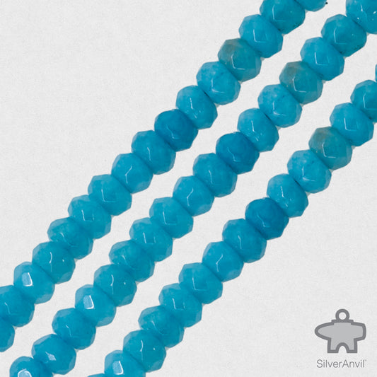 Blue Aqua Beads - 4mm