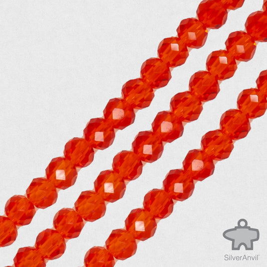 Tangerine Swarovski Crystal Beads - 4mm