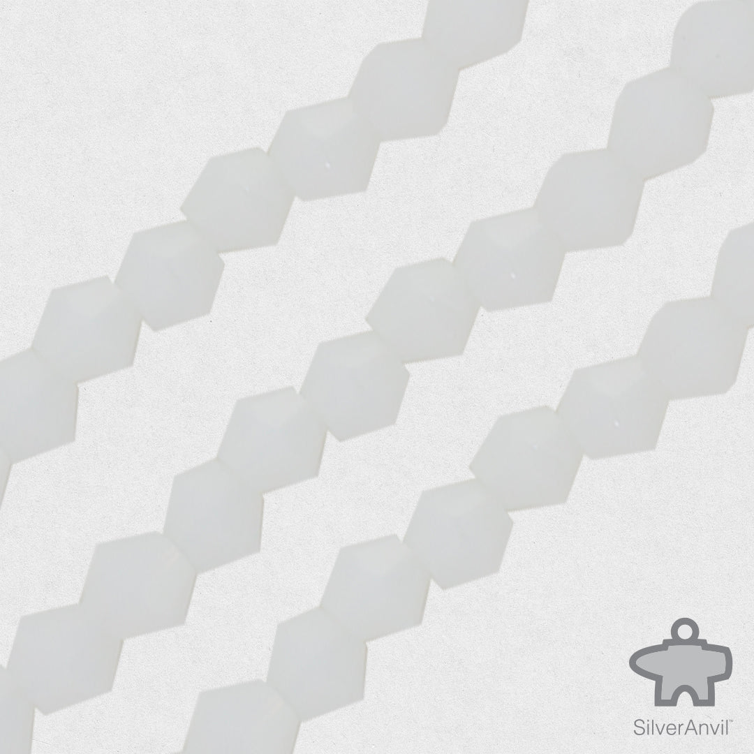 White Opal Swarovski Crystal Beads - 4mm