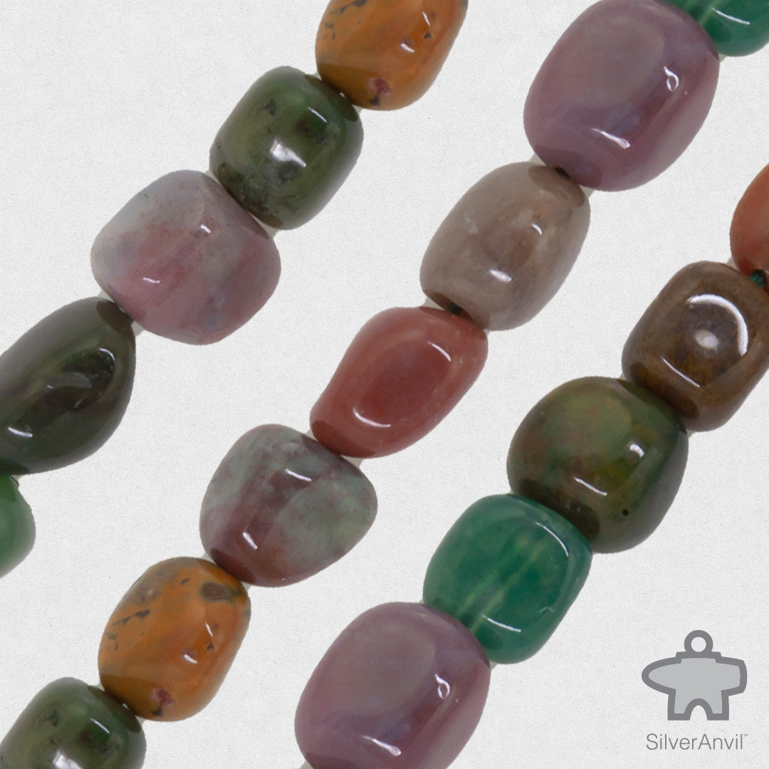 Bloodstone Freeform Beads - 7mm
