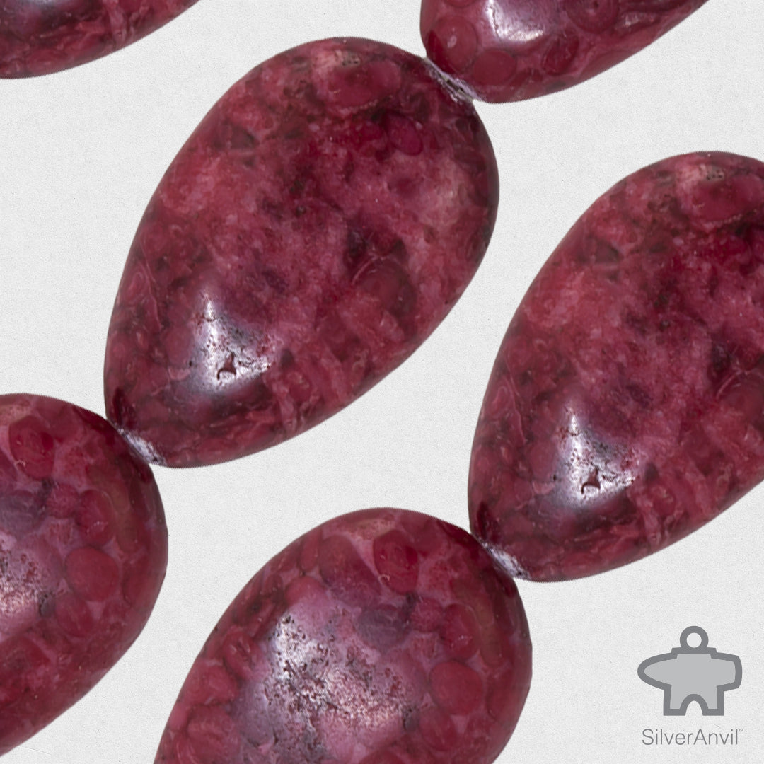 Red Coral Agate Beads