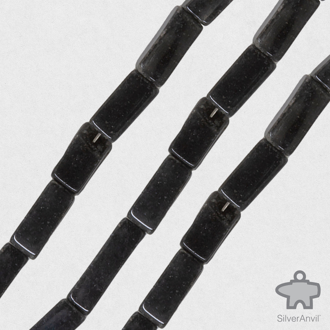 Black Moss Agate Beads