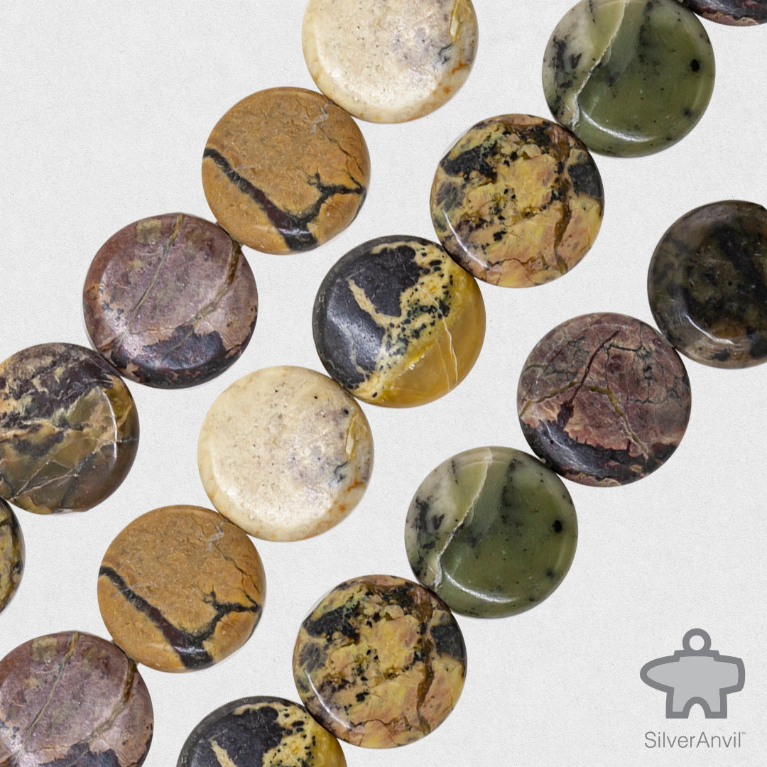 Crocodile Jasper Beads