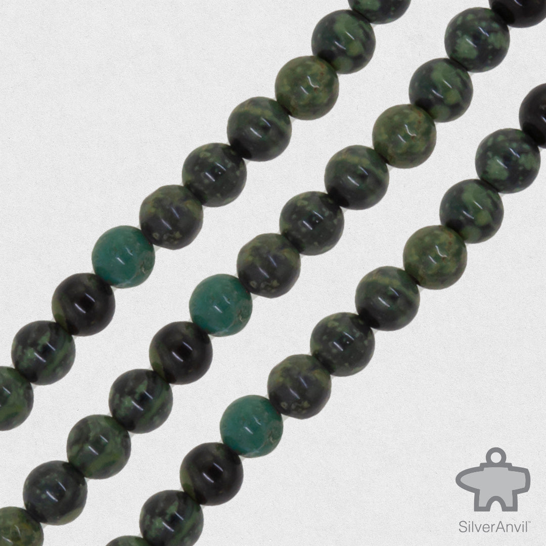 Crocodile Jasper Beads - 4mm