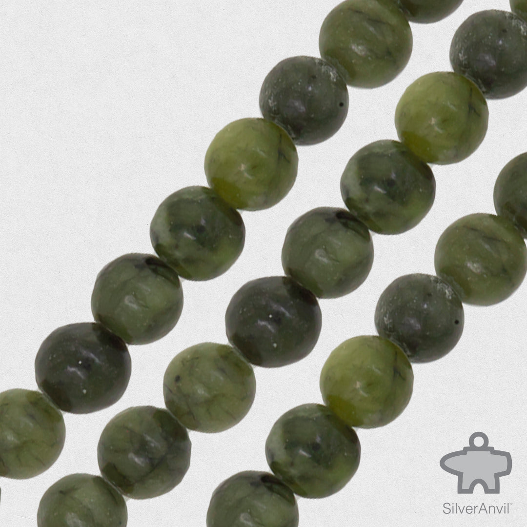 Moss Agate Beads - 6mm