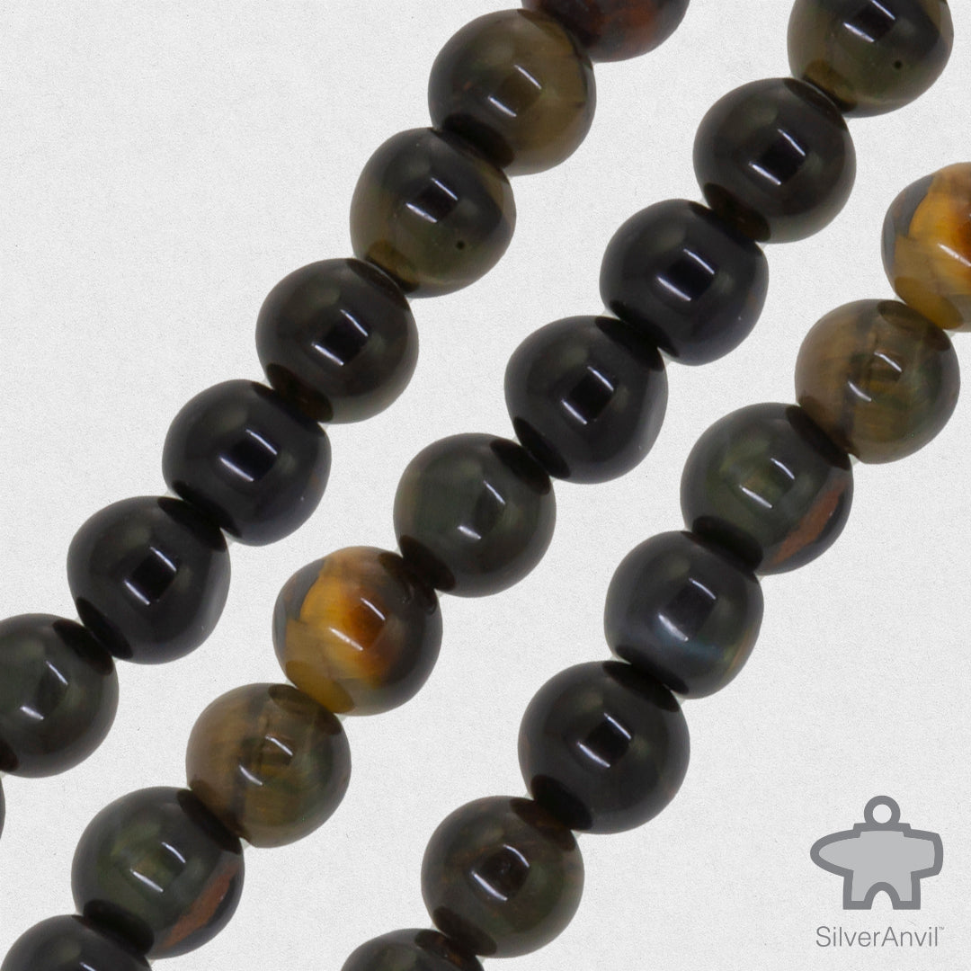 Blue Tiger Eye Beads - 6mm